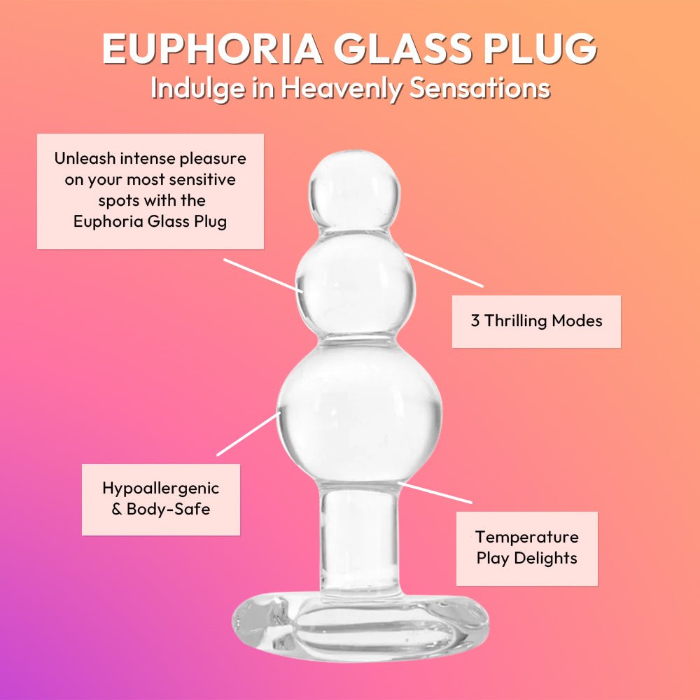 Euphoria Glass Plug - Fk Toys
